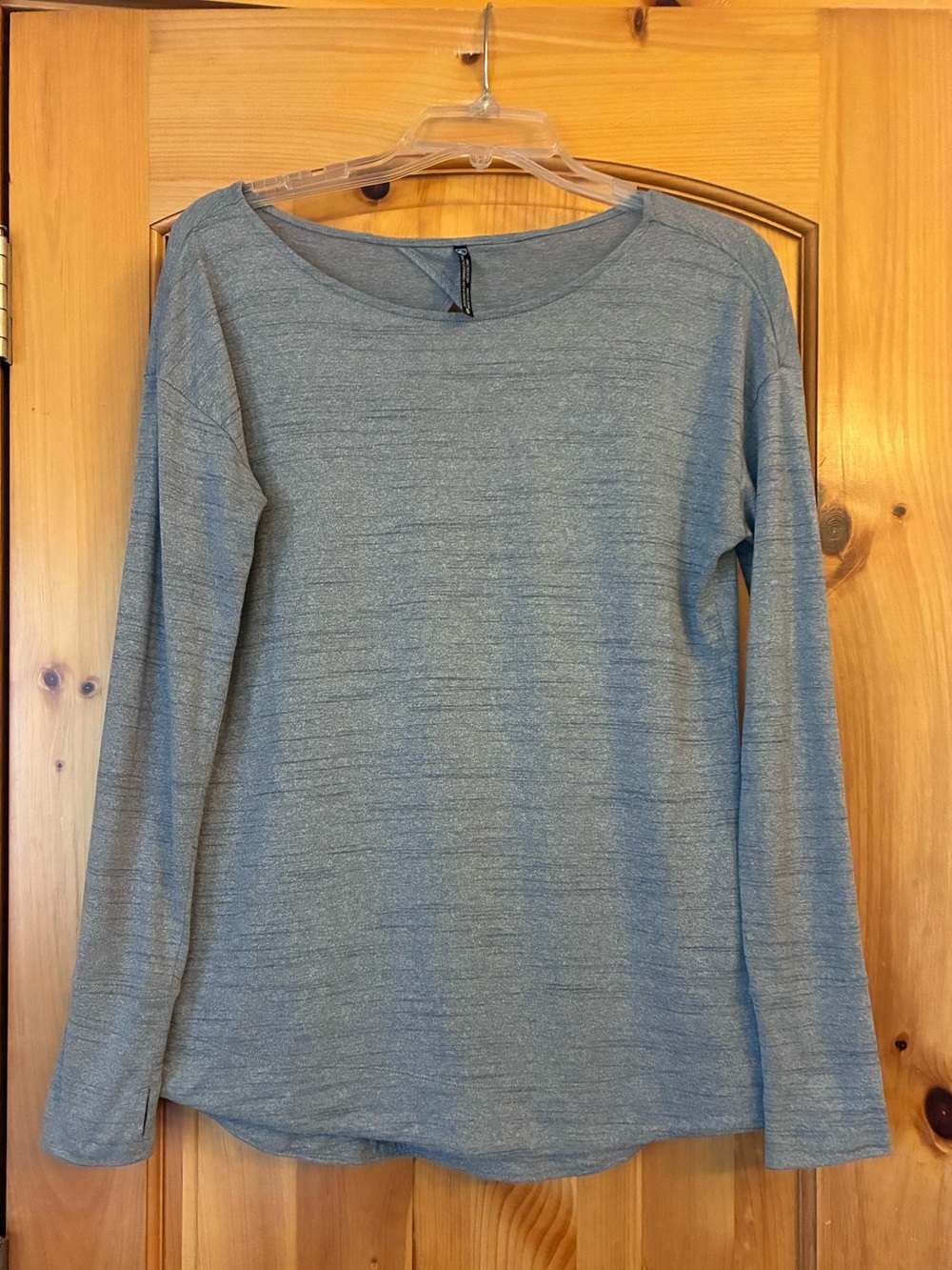 Kuhl Heather Gray Long Sleeve Boatneck Top